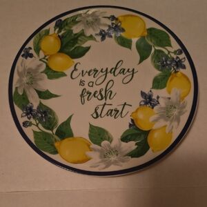 Royal Norfolk Lemon and Floral Dinner Plate